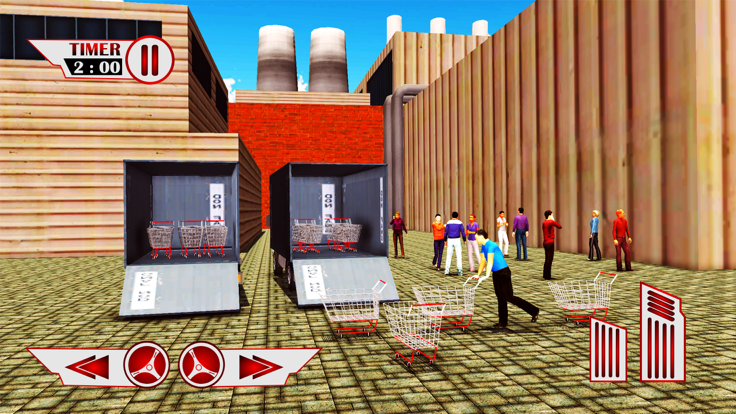 超市推车运输＆货物运输卡车游戏截图