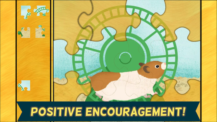 儿童宠物游戏: 可爱的猫,狗,和有趣的动物拼图 - 对于教育游戏截图