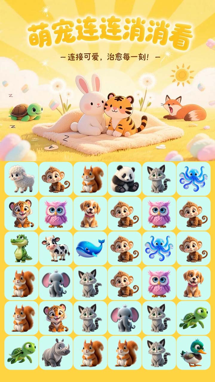 萌宠连连消消看游戏截图