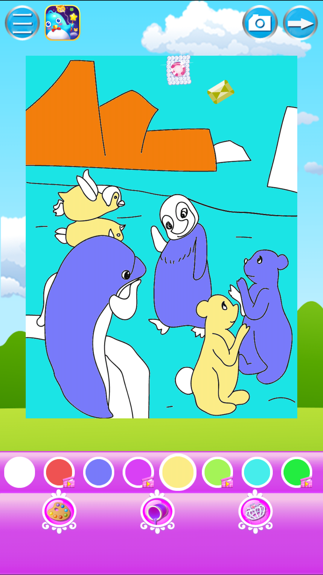 涂色书游戏截图