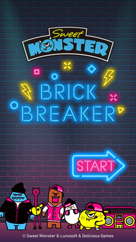 Screenshot of Brick Breaker: Sweet Monster