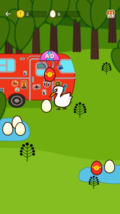 快乐小动物 - 小鸡下蛋游戏游戏截图