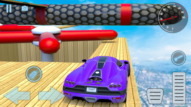 极端车斜坡特技种族游戏截图