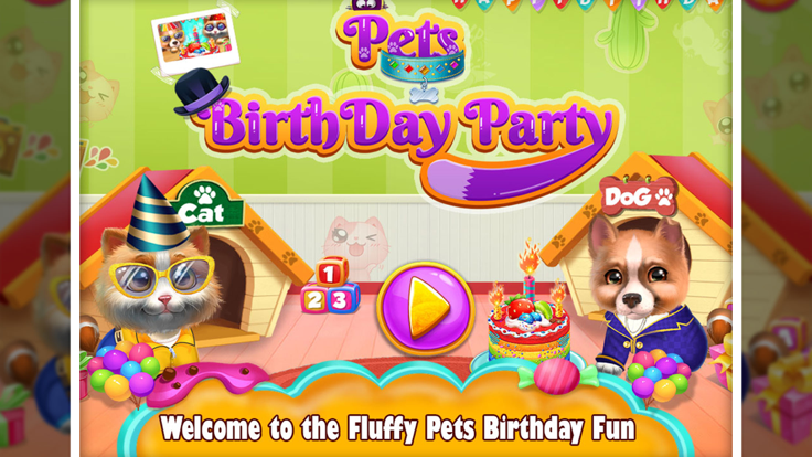 Fluffy Pets Birthday Party Fun游戏截图