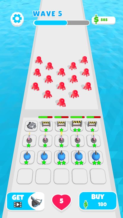 Gun Merge: Battle Defense游戏截图