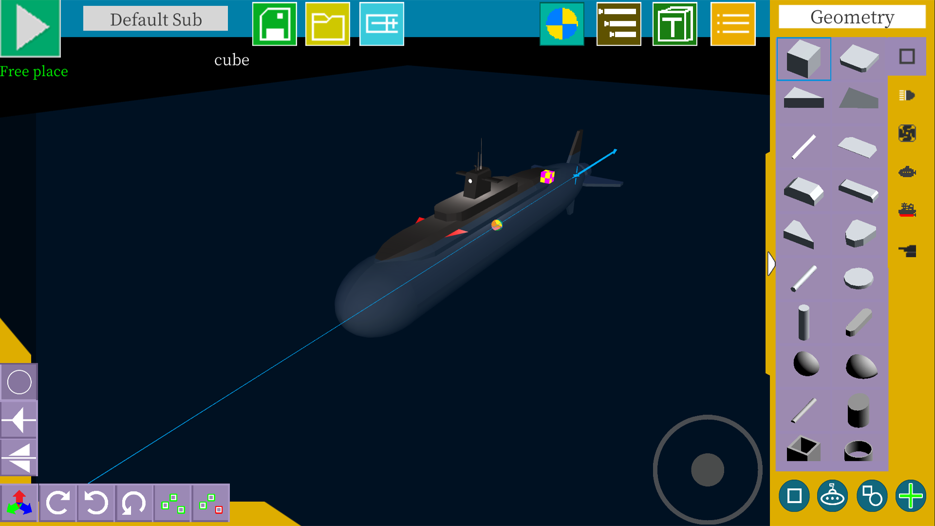 方块潜艇游戏截图