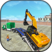 Construction Machines Transporter Cargo Truck Game