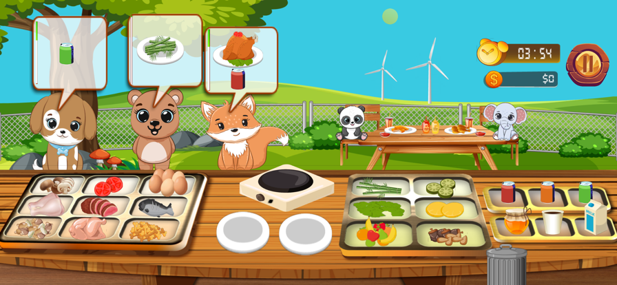 Animal Food Cooking Restaurant游戏截图