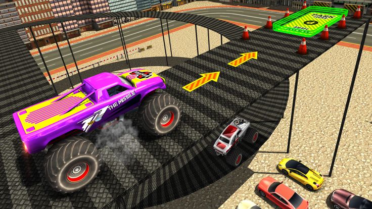 City Climb Monster Truck Hard Parking Simulator 3D游戏截图