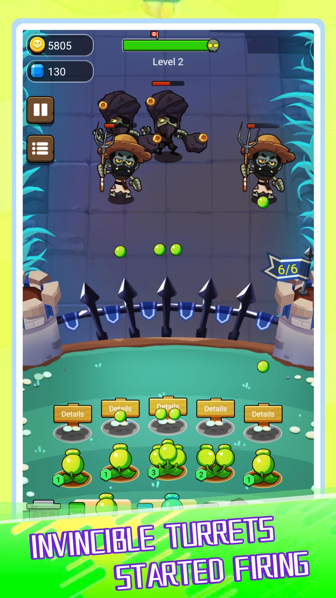 Plants Tower VS. Zombies Game游戏截图