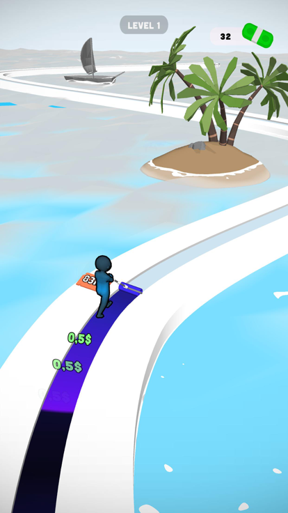 Paint Road 3D!游戏截图