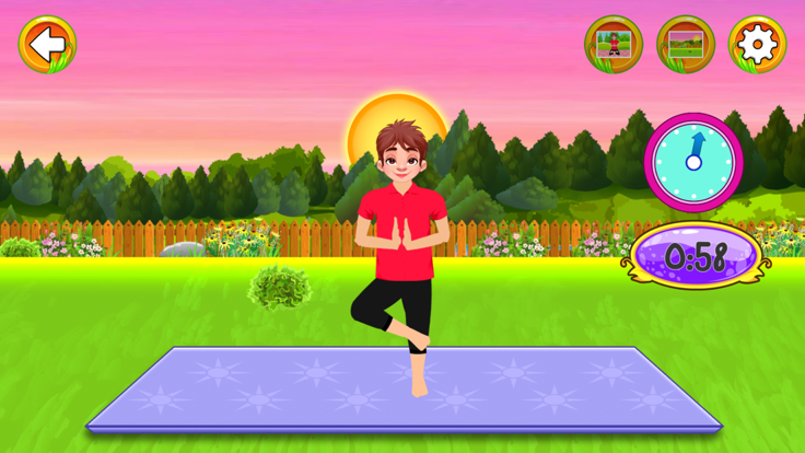 瑜伽锻炼和家庭健身游戏截图