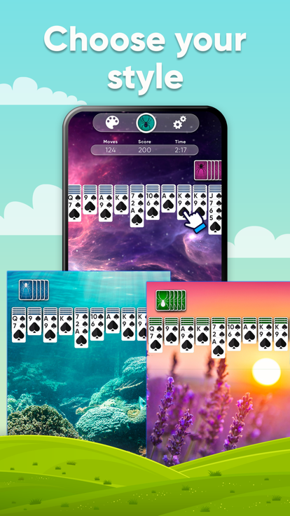 Spider Solitaire  ‏‏‎‎‎‎游戏截图