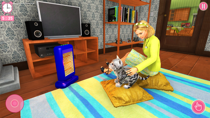 猫模拟器 2023：宠物游戏游戏截图