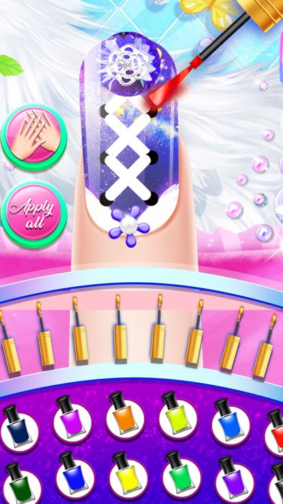 美甲游戏: 化妆美甲美甲设计修指甲美甲师游戏截图