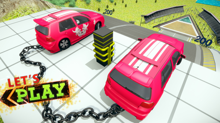 Chained Car Crash Beam Driving游戏截图