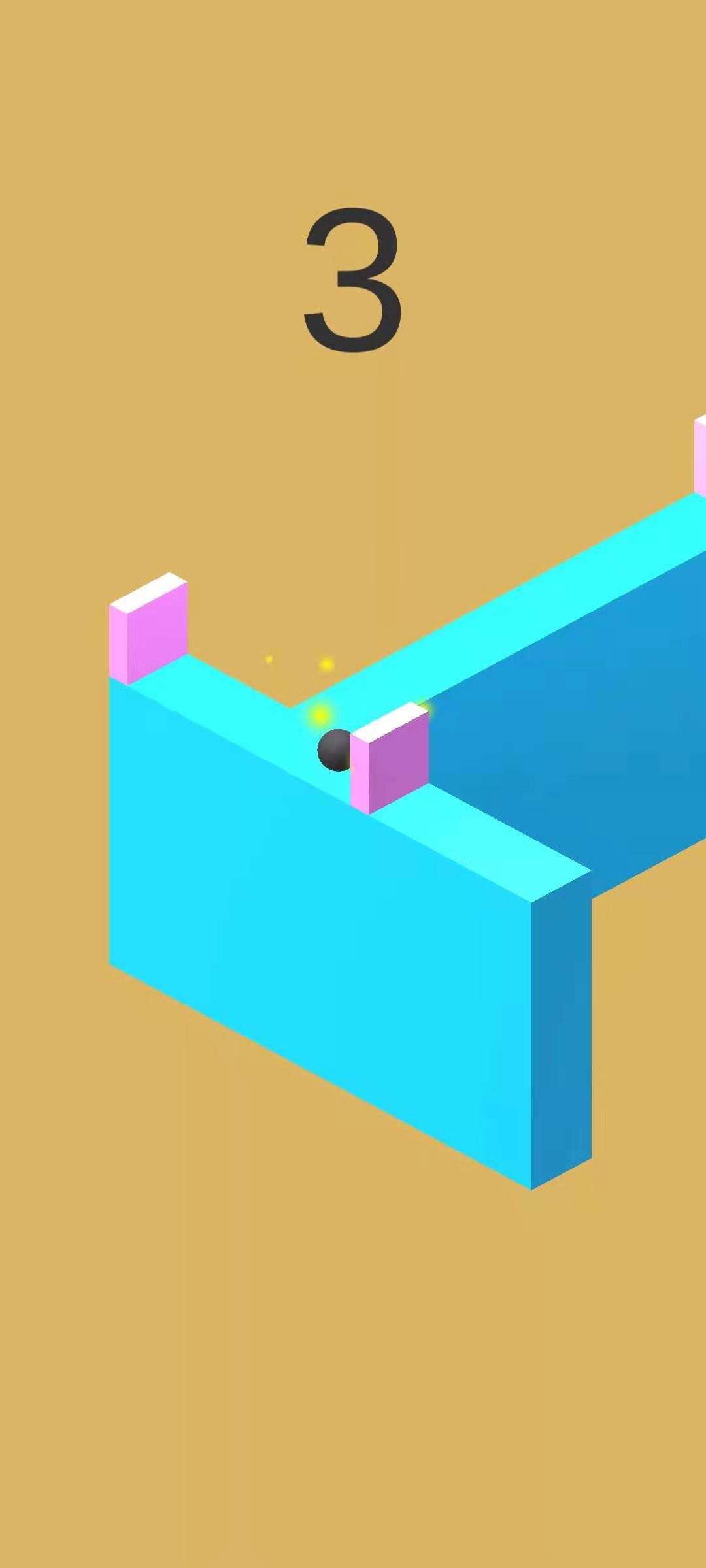 滚动的小球游戏截图