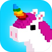 UNICORN 3D 涂色游戏: 独角兽 像素涂色