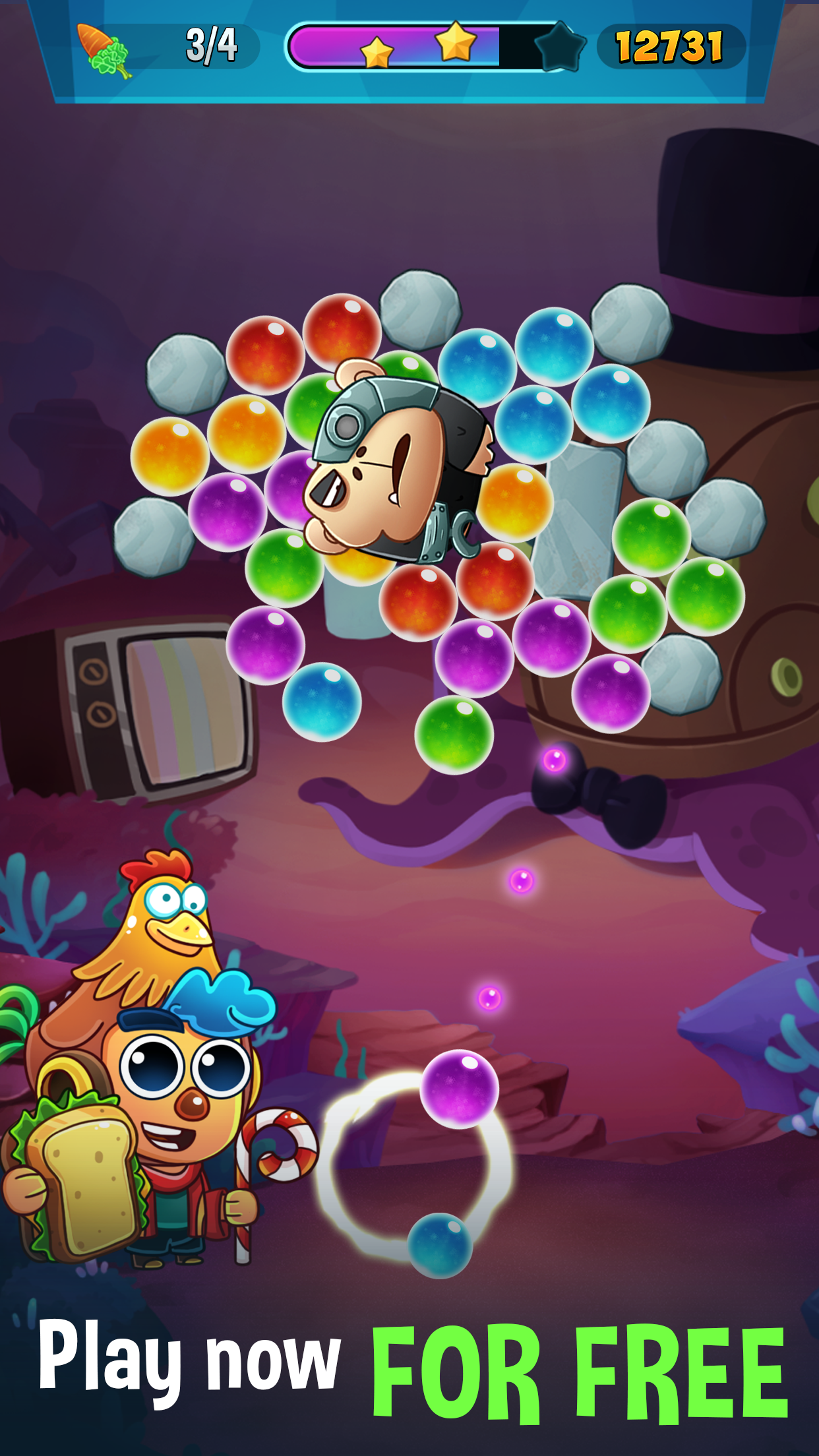play bubble pop game