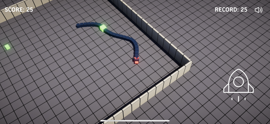 贪吃的方块蛇游戏截图