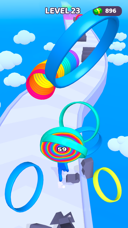 千层小子3D：快跑与收集游戏截图