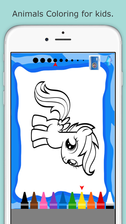 1-6 Animals Coloring book for Kids游戏截图