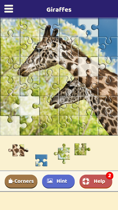 Giraffe Love Puzzle游戏截图