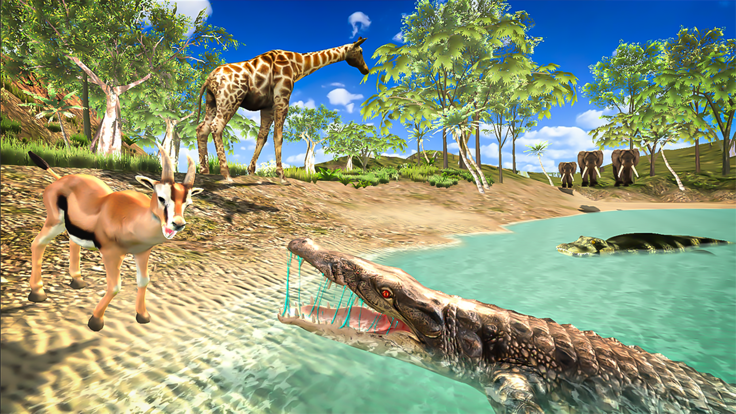 愤怒的鳄鱼可怕的攻击游戏截图