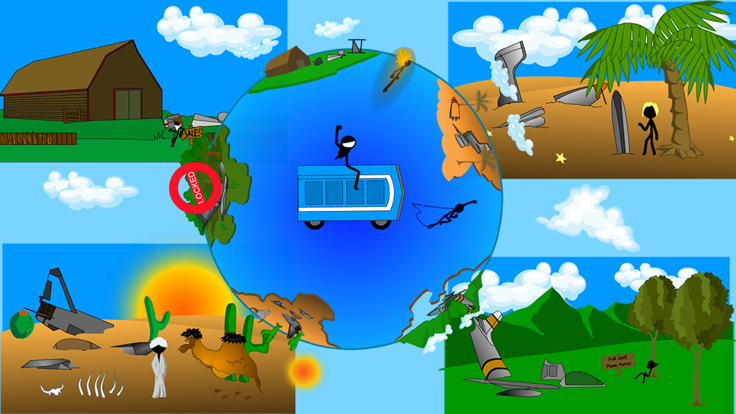 马桶赛车2-厕所火柴人游世界游戏截图