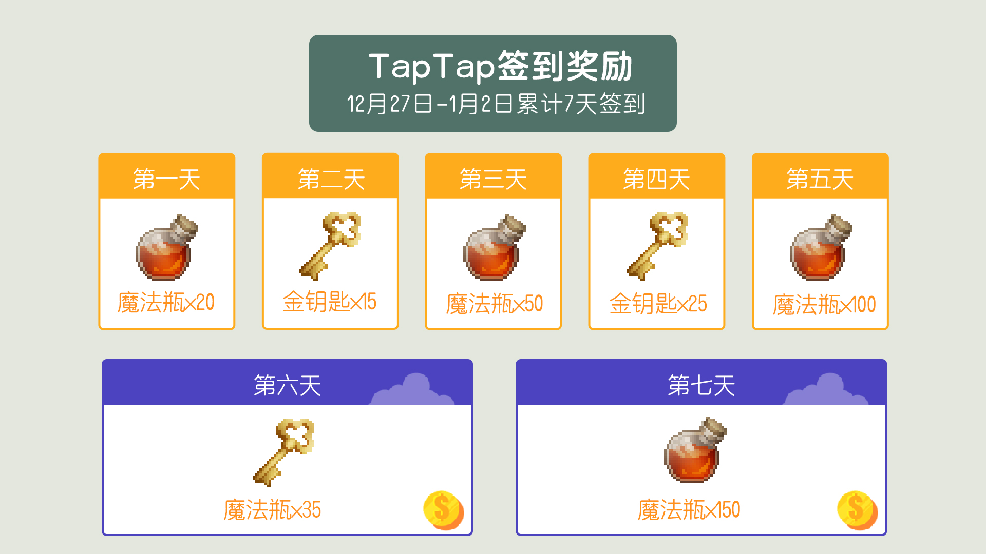 TapTap签到礼包码