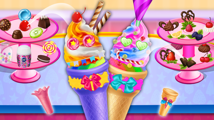 冰淇淋蛋筒蛋糕机游戏截图