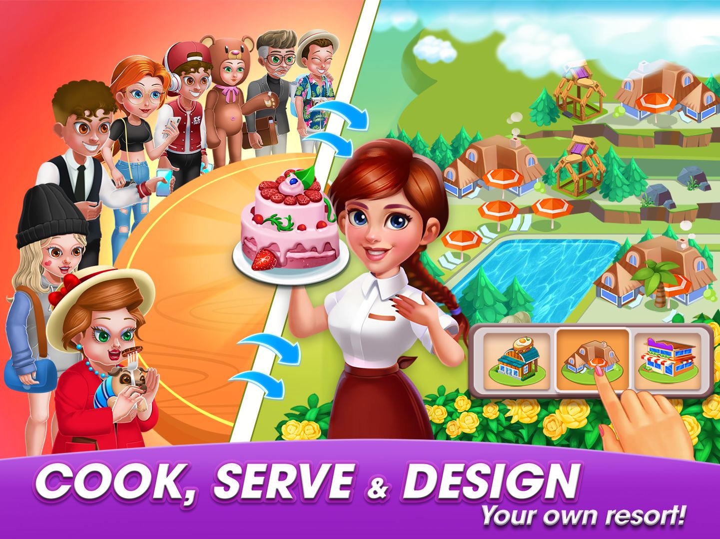 Screenshot of Cooking World: Cook,Serve in Casual & Design Game!