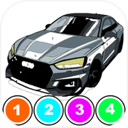 Cars coloring by number