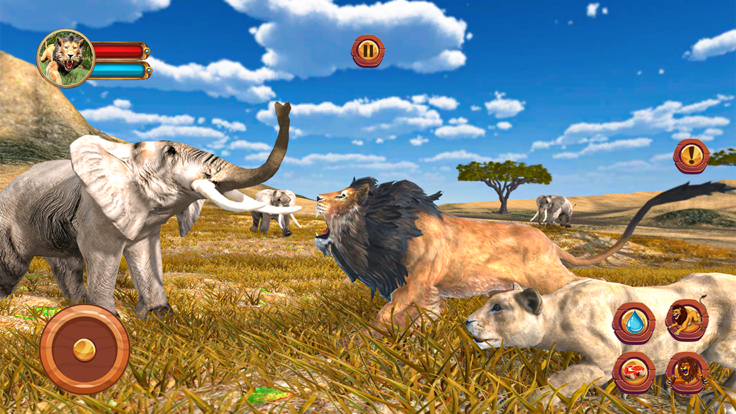 狮子 模拟器 - 野生动物园 动物游戏截图