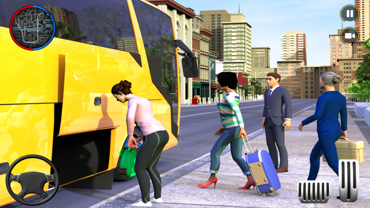 越野真正的巴士驾驶游戏：终极美国教练游戏截图