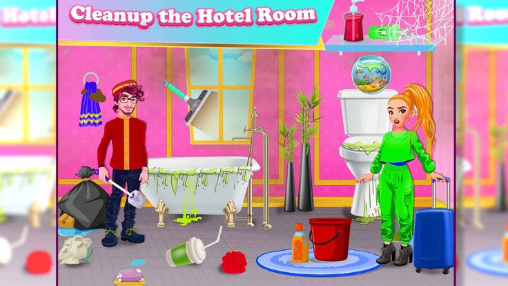 有钱的女孩装扮购物游戏截图