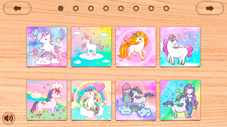 Unicorn Puzzles Game for Girls游戏截图