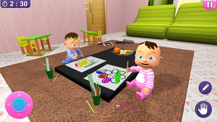 Newborn Twin Baby Mom Games 3D游戏截图