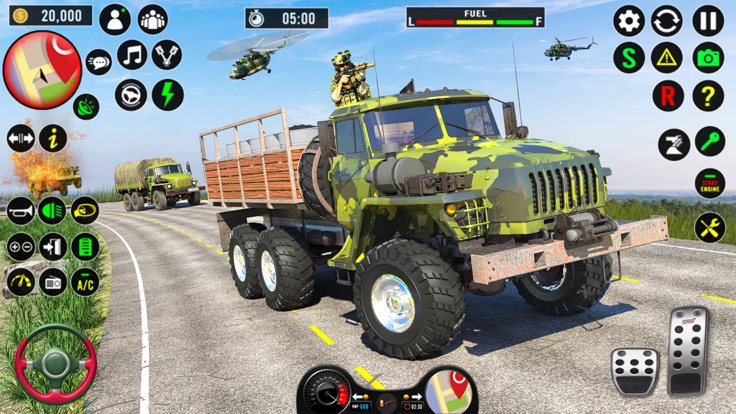 Army Truck Drive Offroad Game游戏截图