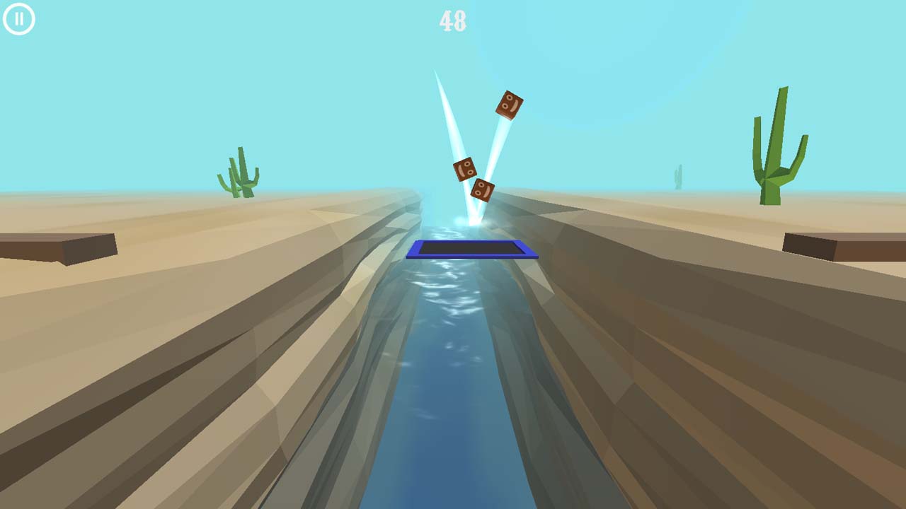 小人弹跳过河游戏截图