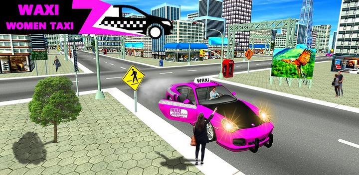 Pink Girl Crazy Taxi Driver 3D游戏截图
