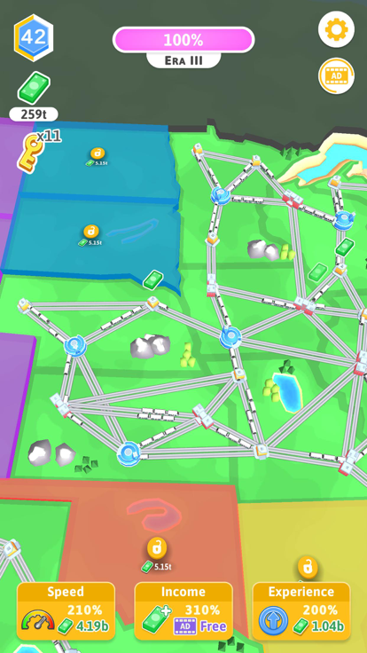 Train Empire: Connect Railroad游戏截图