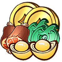 铜币3000,元宝1000,勾玉50,体力50