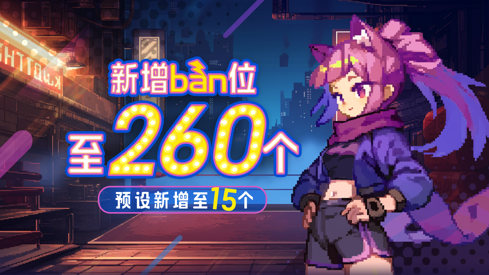 新增ban位至260个