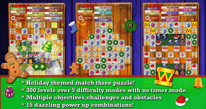 Holiday Drops - Match three puzzle game游戏截图