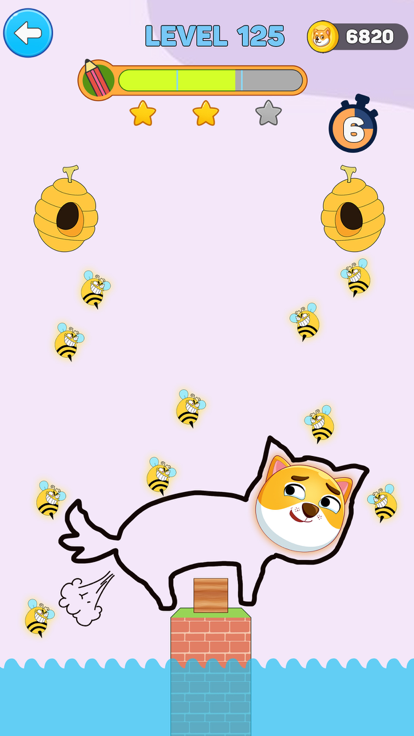 Save The Dogi - Dog Bee Draw游戏截图