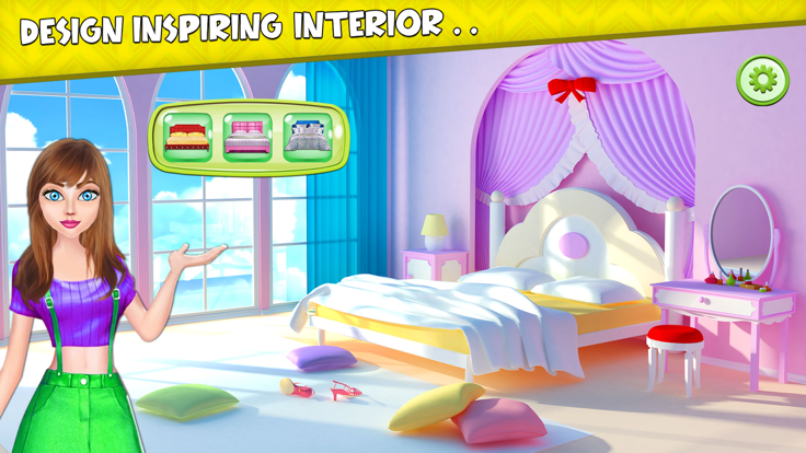 House Designing Game Girl Game游戏截图