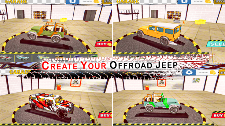 crazy jeep drive offroad taxi游戏截图