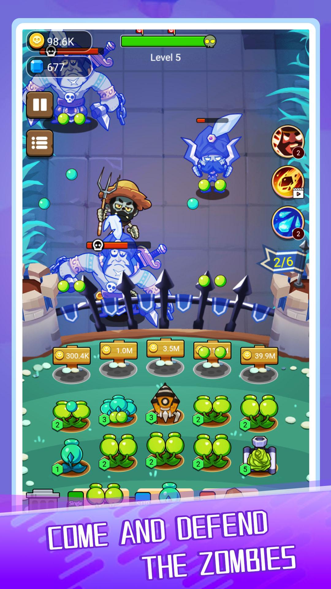 Plants Tower VS. Zombies Game游戏截图