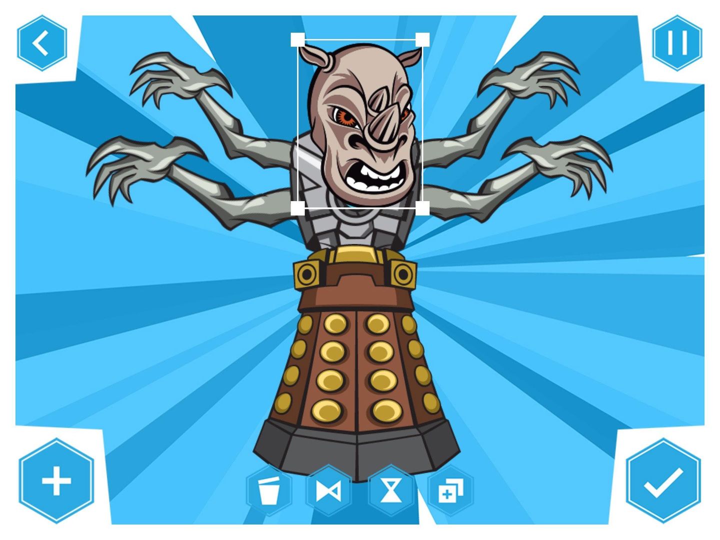 Screenshot of Doctor Who: Comic Creator